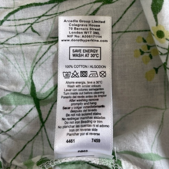 DOROTHY PERKINS FLORAL PEPLUM TANK COTTAGECORE BOTANICAL GARDEN PARTY - SIZE 18 - Picture 13 of 14